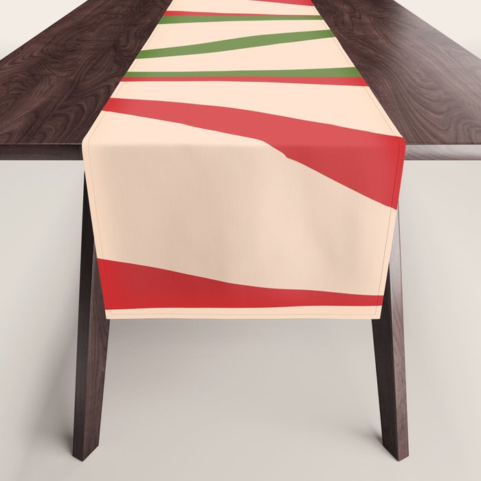 Mid Century Modern Retro Christmas Lounge Pattern Table Runner Gallery Image 1