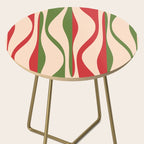 Mid Century Modern Retro Christmas Lounge Pattern Side Table Gallery Image 2