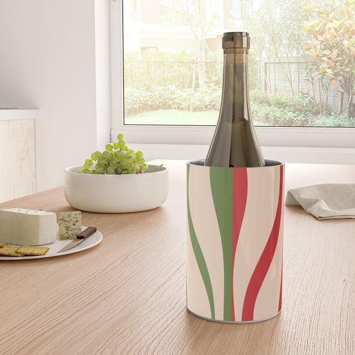 Mid Century Modern Retro Christmas Lounge Pattern Wine Chiller Gallery Image 4