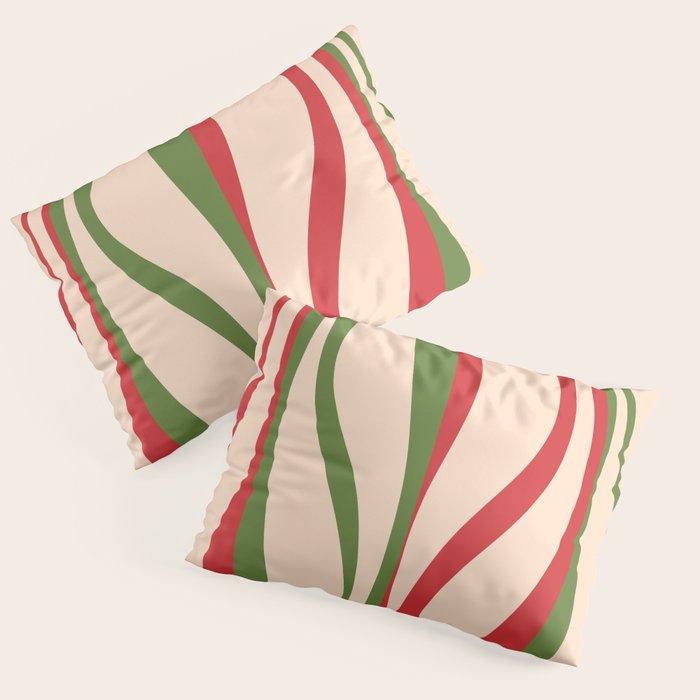 Mid Century Modern Retro Christmas Lounge Pattern Pillow Sham Gallery Image 1