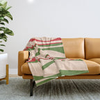 Mid Century Modern Retro Christmas Lounge Pattern Throw Blanket Gallery Image 1