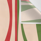 Mid Century Modern Retro Christmas Lounge Pattern Wall Tapestry Gallery Image 3