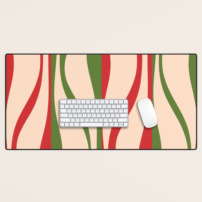 Mid Century Modern Retro Christmas Lounge Pattern Desk Mat Gallery Image 1