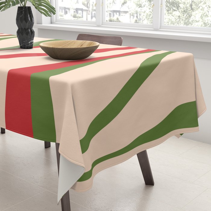 Mid Century Modern Retro Christmas Lounge Pattern Tablecloth Gallery Image 3