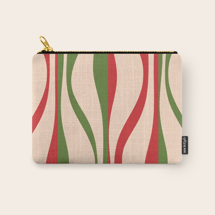 Mid Century Modern Retro Christmas Lounge Pattern Carry All Pouch Gallery Image 1