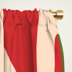 Mid Century Modern Retro Christmas Lounge Pattern Window Curtain Gallery Image 2