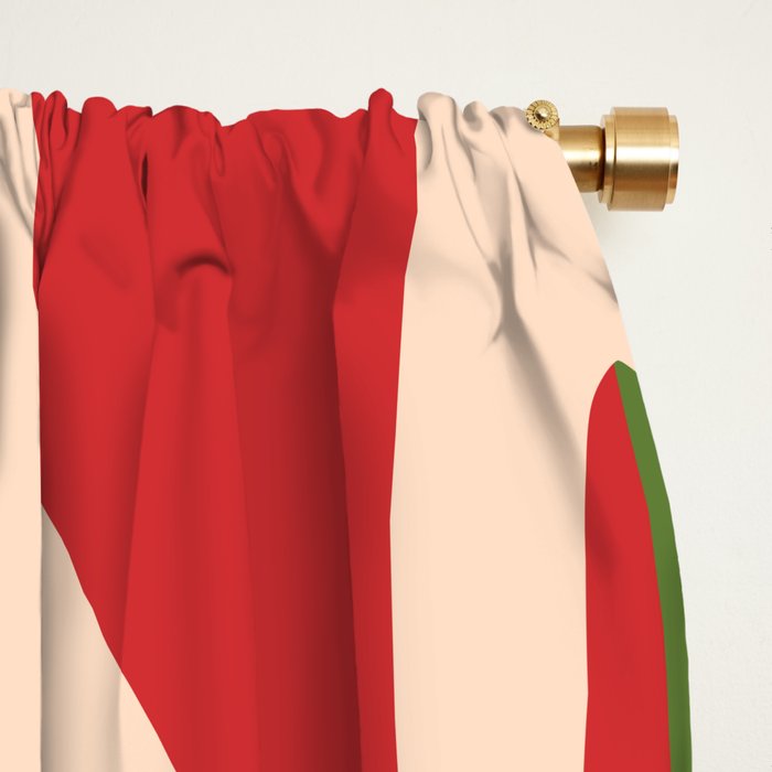 Mid Century Modern Retro Christmas Lounge Pattern Window Curtain Gallery Image 2