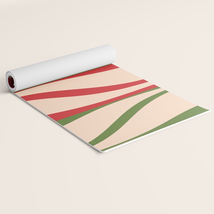 Mid Century Modern Retro Christmas Lounge Pattern Yoga Mat Gallery Image 2