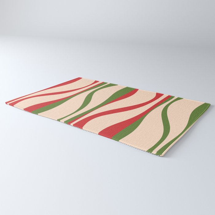 Mid Century Modern Retro Christmas Lounge Pattern Rug Gallery Image 3