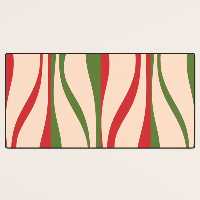 Mid Century Modern Retro Christmas Lounge Pattern Desk Mat Gallery Image 3