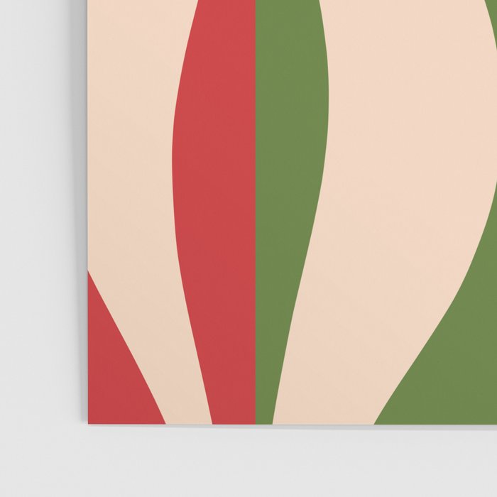 Mid Century Modern Retro Christmas Lounge Pattern Poster Gallery Image 3