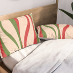 Mid Century Modern Retro Christmas Lounge Pattern Pillow Sham Gallery Image 2