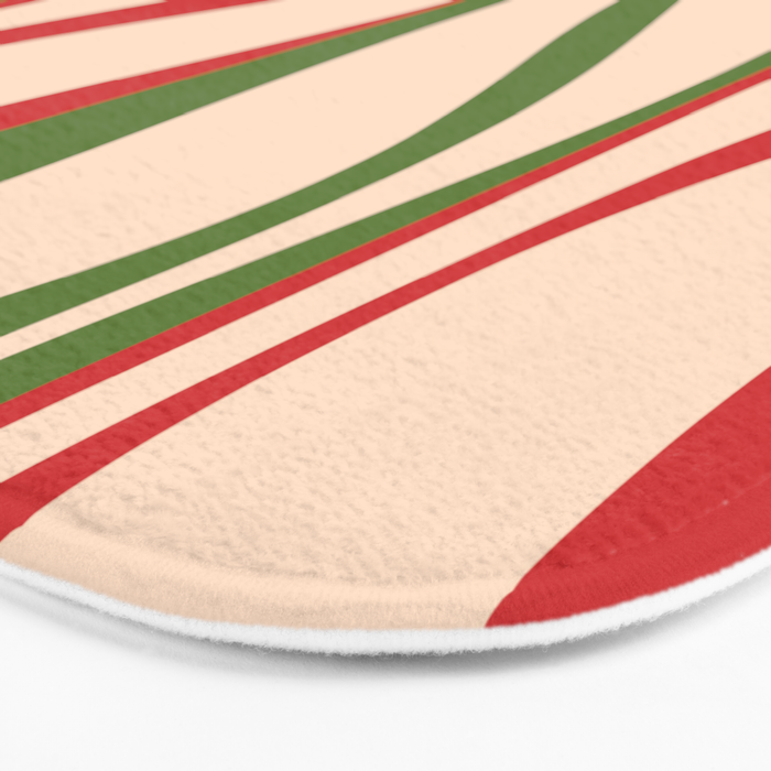 Mid Century Modern Retro Christmas Lounge Pattern Bath Mat Gallery Image 3