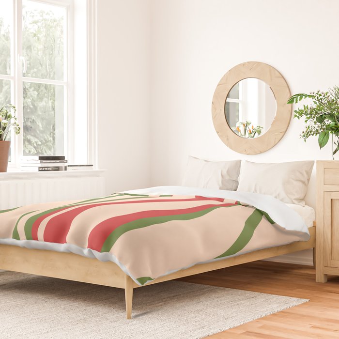 Mid Century Modern Retro Christmas Lounge Pattern Duvet Cover Gallery Image 2