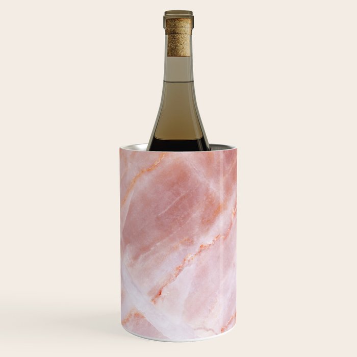 Rose Quartz Pink Marble Wine Chiller Gallery Image 1