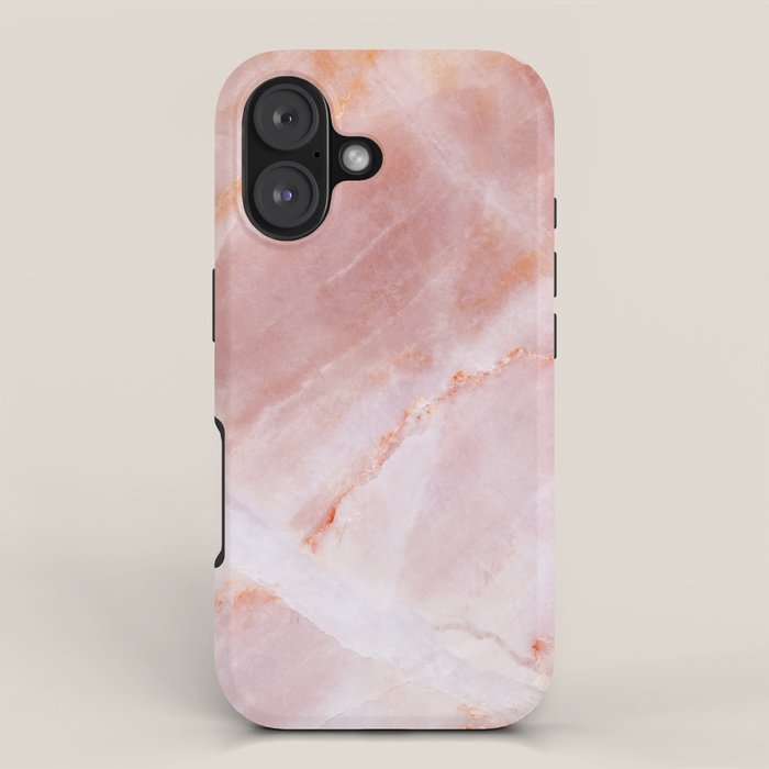 Rose Quartz Pink Marble iPhone Case Gallery Image 1