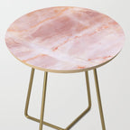 Rose Quartz Pink Marble Side Table Gallery Image 2