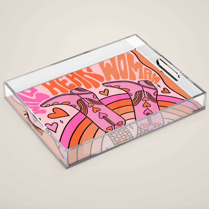 Wild Heart Woman Acrylic Tray Gallery Image 1