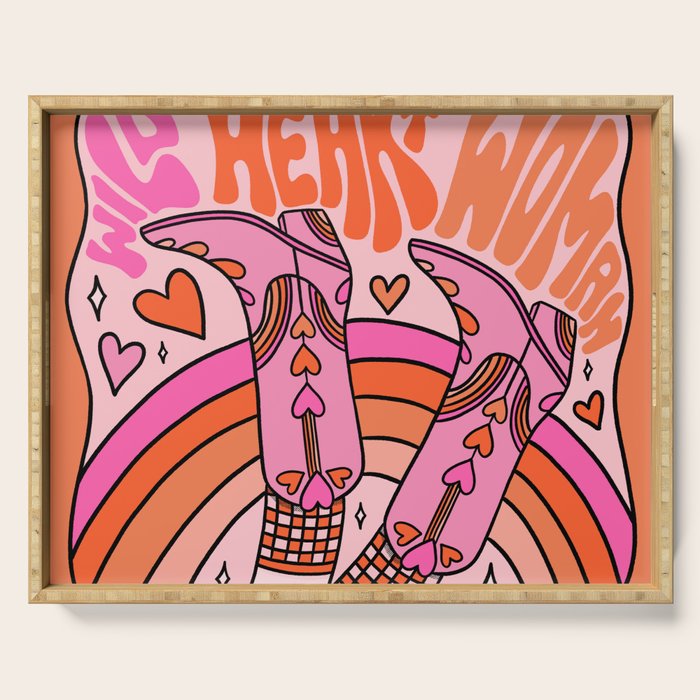 Wild Heart Woman Serving Tray Gallery Image 1