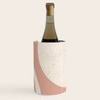 Mid Century Modern Dust Pink Sun and Rainbow Wine Chiller Gallery Image 3