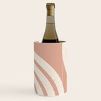 Mid Century Modern Dust Pink Sun and Rainbow Wine Chiller Gallery Image 1