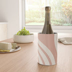 Mid Century Modern Dust Pink Sun and Rainbow Wine Chiller Gallery Image 4
