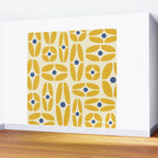 Mid Century Decoration 825 Yellow and Blue Wall Mural Gallery Image 2