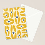 Mid Century Decoration 825 Yellow and Blue Stationery Card Gallery Image 2
