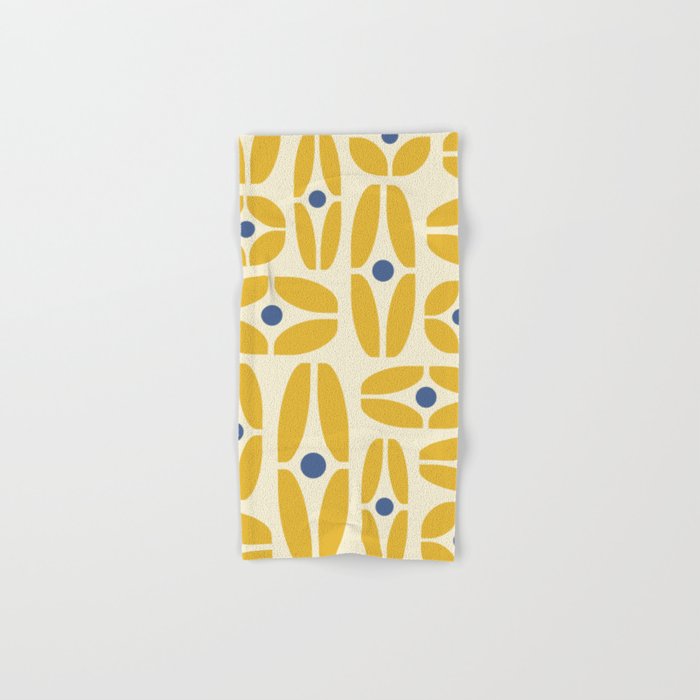 Mid Century Decoration 825 Yellow and Blue Bath Towel Gallery Image 1