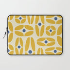 Mid Century Decoration 825 Yellow and Blue Laptop Sleeve Gallery Image 1