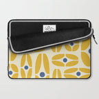 Mid Century Decoration 825 Yellow and Blue Laptop Sleeve Gallery Image 2