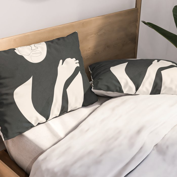 Composed Line Moment 04 Pillow Sham Gallery Image 2