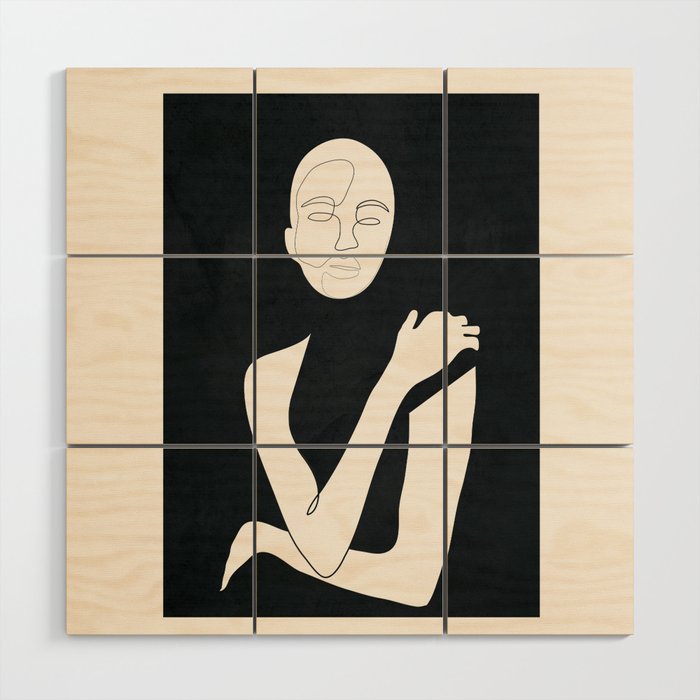 Composed Line Moment 04 Wood Wall Art Gallery Image 1