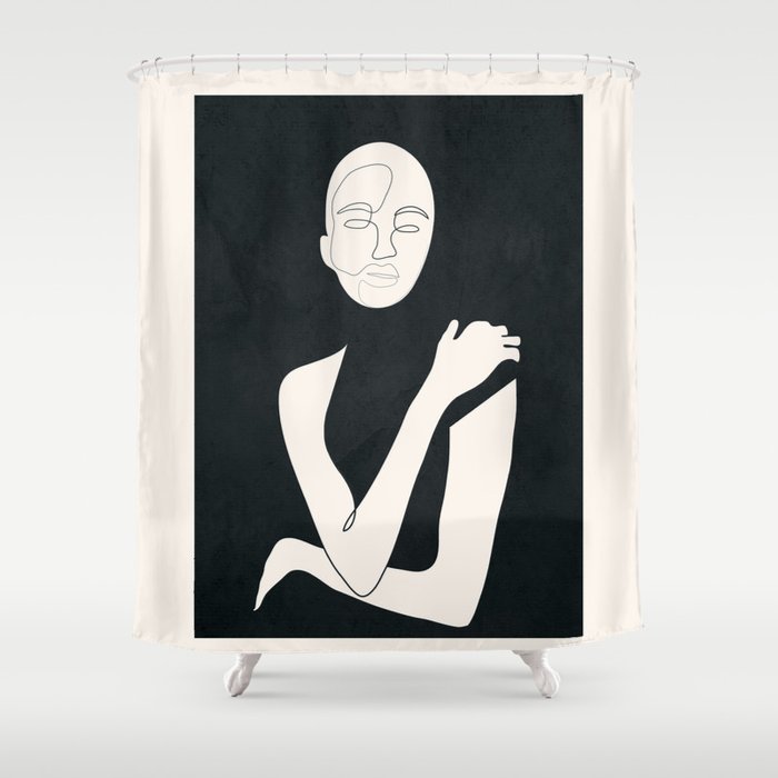 Composed Line Moment 04 Shower Curtain Gallery Image 1