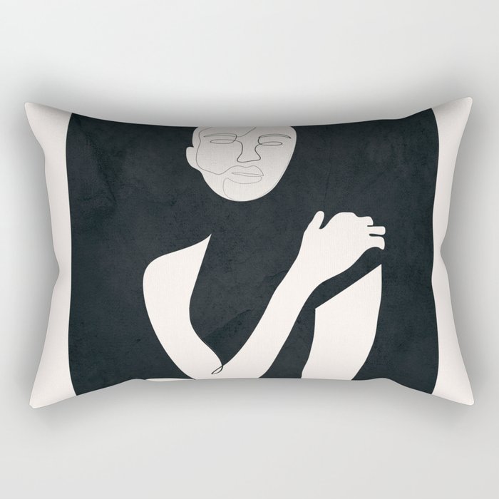 Composed Line Moment 04 Rectangular Pillow Gallery Image 1