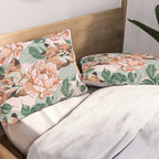 Red foxes in the rose bushes 24 Pillow Sham Gallery Image 2