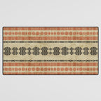 Orange Linen Mud Cloth Desk Mat Gallery Image 3