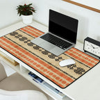 Orange Linen Mud Cloth Desk Mat Gallery Image 2