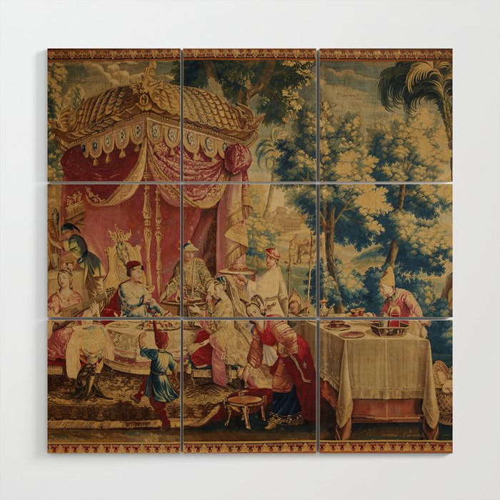 Antique 18th Century Chinoiserie Louis XIV Beauvais Tapestry Wood Wall Art Gallery Image 1