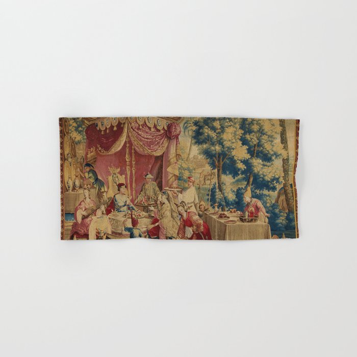 Antique 18th Century Chinoiserie Louis XIV Beauvais Tapestry Bath Towel Gallery Image 1
