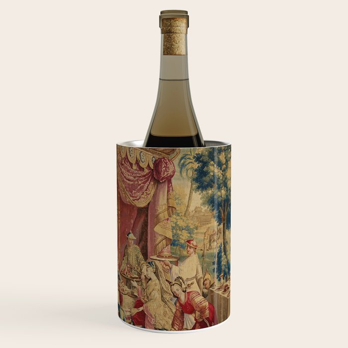 Antique 18th Century Chinoiserie Louis XIV Beauvais Tapestry Wine Chiller Gallery Image 1