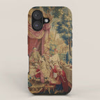 Antique 18th Century Chinoiserie Louis XIV Beauvais Tapestry iPhone Case Gallery Image 1