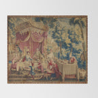 Antique 18th Century Chinoiserie Louis XIV Beauvais Tapestry Throw Blanket Gallery Image 2
