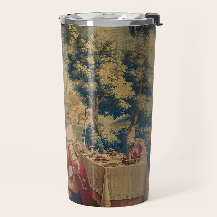 Antique 18th Century Chinoiserie Louis XIV Beauvais Tapestry Travel Mug Gallery Image 2