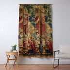 Antique 18th Century Chinoiserie Louis XIV Beauvais Tapestry Window Curtain Gallery Image 5