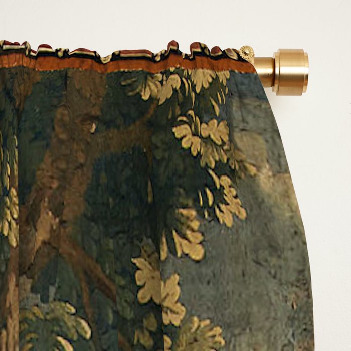 Antique 18th Century Chinoiserie Louis XIV Beauvais Tapestry Window Curtain Gallery Image 2