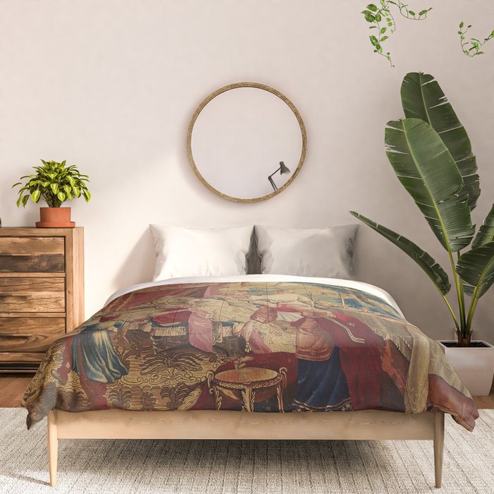 Antique 18th Century Chinoiserie Louis XIV Beauvais Tapestry Comforter Gallery Image 3