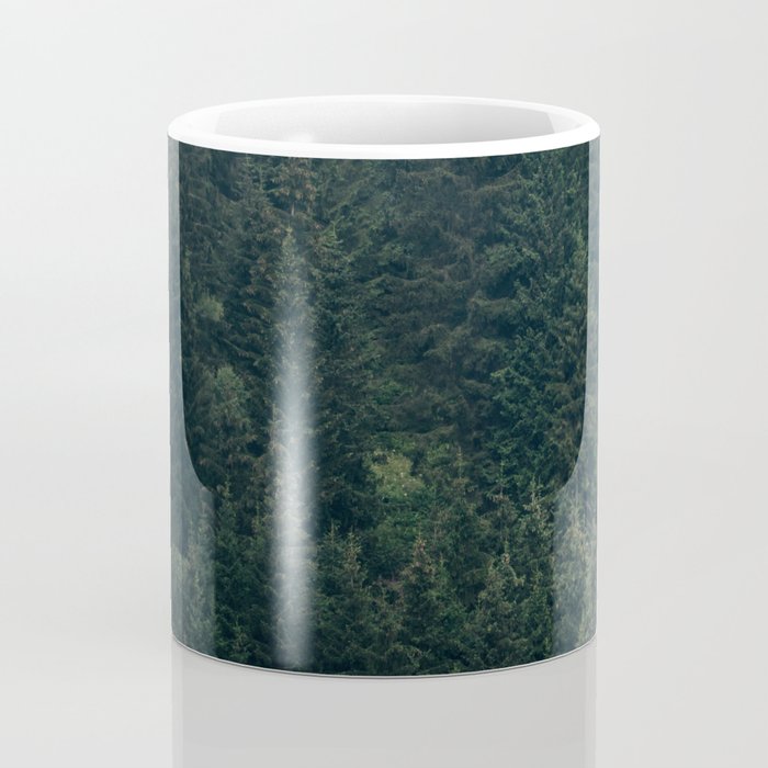 Mystic Pines - A Forest in the Fog Coffee Mug Gallery Image 4