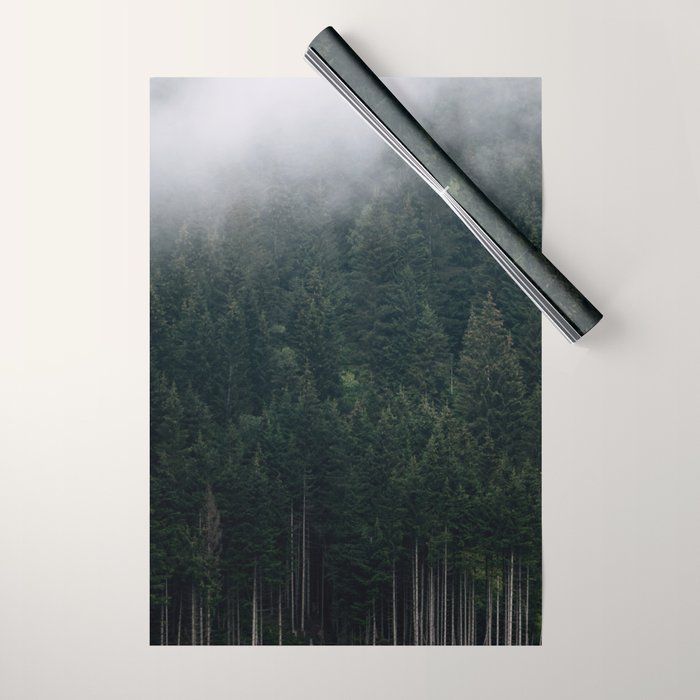 Mystic Pines - A Forest in the Fog Wrapping Paper Gallery Image 1