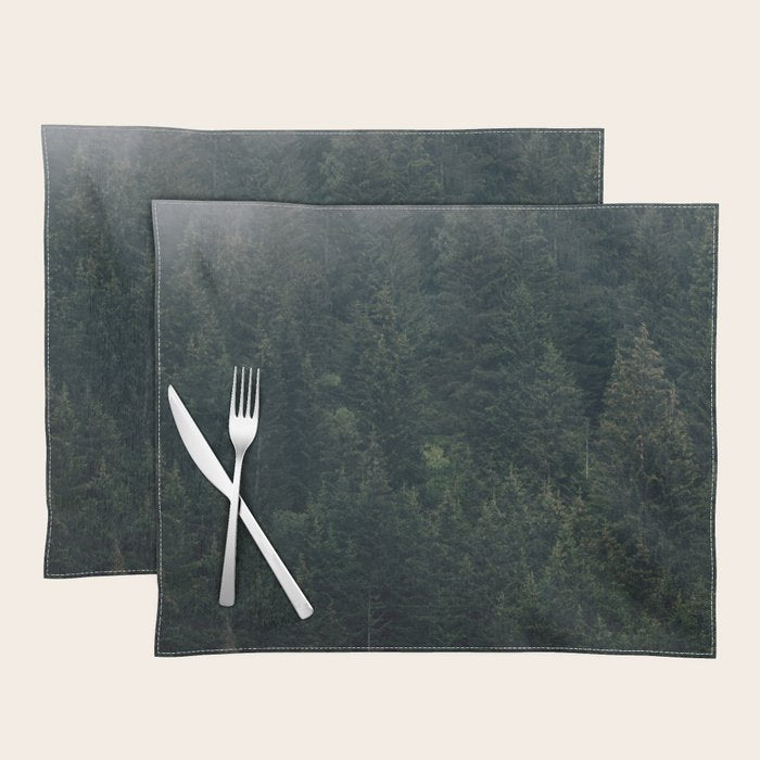 Mystic Pines - A Forest in the Fog Placemat Gallery Image 1
